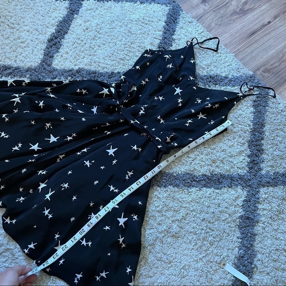 Anthropologie Amanda Uprichard Star Print Silk Mini Dress - Picture 11 of 14